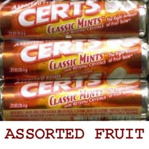 Certs Classic Mints Assorted Fruit 2 Boxes 48 Rolls