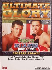 Julio Cesar Chavez vs Oscar de La Hoya Boxing Fight Poster