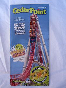 2009 Cedar Point Amusement Park Guide Map STARLIGHT EXPERIENCE theme 