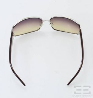 Celine Burgundy Gradient Square Frame Sunglasses SC 1088