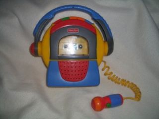 Fisher Price Kid Tuff Audio Cassette Tape Recorder Player Microphone 