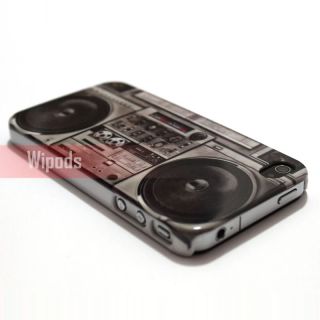 Vintage Radio Cassette Tape Recorder Player Hard Case Cover for iPhone 
