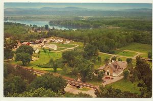 WI Aerial Stonefield Village Cassville Postcard