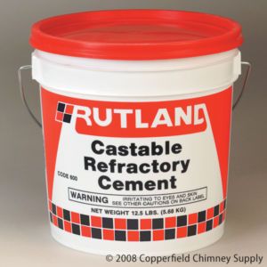 Chimney Castable Refractory Cement Light Brown Case of 2 1 Gallon 