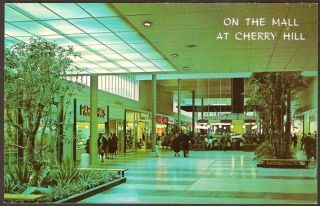  postcard of an inside view of the Cherry Hill Mall in Cherry Hill 