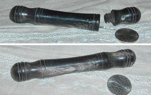 18th Century Style Real Horn Needle Case Needlecase