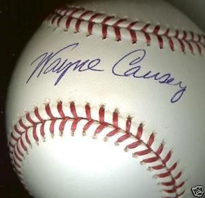 Wayne Causey 1961 1966 Kansas City As Signed Baseball