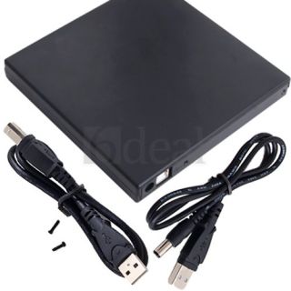 USB 2 0 Laptop CD DVD ROM RW Drive External Slim Case