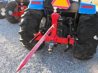 Point Hay Spear Bale Spike Gooseneck Trailer Reciever Hitch Tractor 