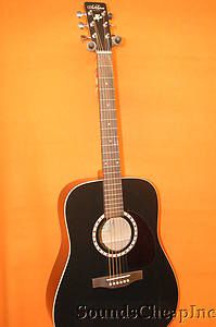 Art Lutherie Cedar Black Acoustic Guitar B