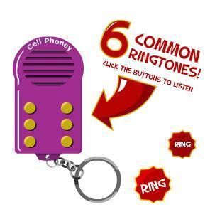 50 Prank Cell Phone Ringtone Keychains Wholesale