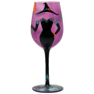 Lolita Love My Wine Halloween Diva Wine Glass