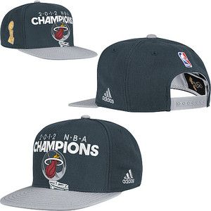 Miami Heat 2012 NBA Adidas World Champion Locker Room Snapback Hat Cap 