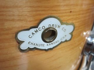 Camco Chanute Drums Original Natural Finish 12 14 20 Excellent 