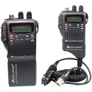   75 822 HANDHELD 40 CHANNEL CB RADIO WITH WEATHER ALL HAZARD MONITOR MO