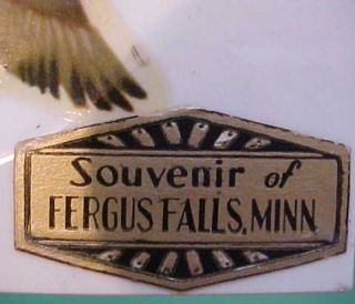   Falls MN ducks decal flying vintage ceramic tile Minnesota wall plaque