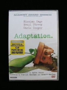 Adaptation Movie DVD Factory SEALED Free Shipping 043396076013 