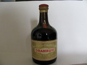 RARE 1950s Drambuie Prince Charles Edwards Liqeur Bottle