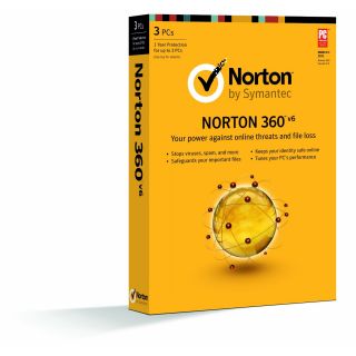   Symantec Norton 360 v6 3 PCs Retail CD Free Upgrade to Latest Version