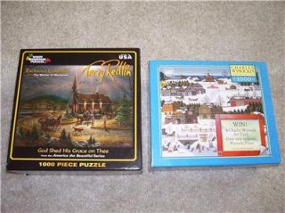 Charles Wysockis Terry Redlin 1000 PC Puzzles Lot of 2