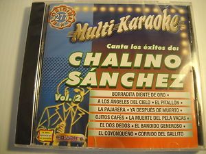 New Chalino Sanchez Karaoke CD Graphics Pistas Musical El Pelavacas 