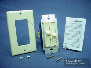 Leviton Ivory Ceiling Fan Speed Control & Dimmer Switch