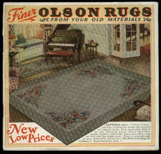 Finer Olson Rugs from Your Old Materials Catalog 1927