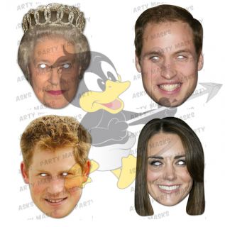 Royal Family Collections Card Masks All in One Pack Queens Diamond 