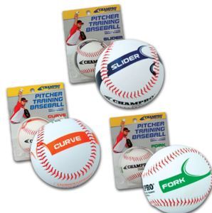Champro Sports® Baseball Pitcher Training Balls Set of 3 Curve Slider 