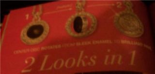 Avon Celinda Reversible Collection  Necklace  Black New