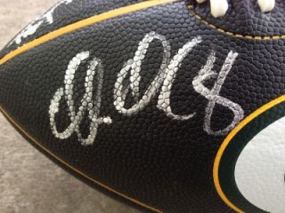 2011 12 GREEN BAY PACKERS TEAM AUTOGRAPHED BLACK LOGO FOOTBALL! RARE 