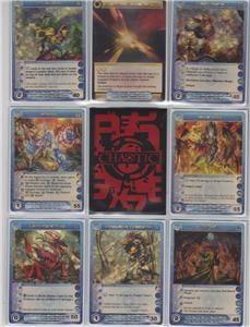 C9029) 9 CHAOTIC CARDS w/ NEW UNUSED CODES Holofoil Bulk Card Lot 
