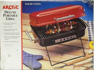 Portable Table Top Charcoal Grill Stainless Steel