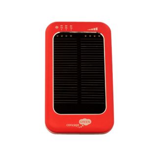 Portable Solar Power USB Charger for Phone MP3 Red 3600mAh