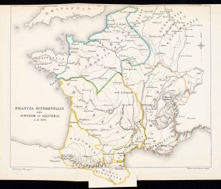   Francia Occidentalis Kingdom Aquitania Roman Empire Charlemagne