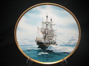 Charles w Morgan Americas Greatest Sailing Ships Plate Tom Freeman 
