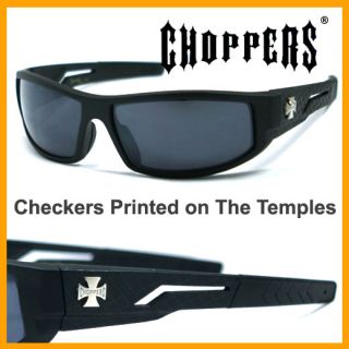 Discounted Choppers Mens Sunglasses Matte Checker C41
