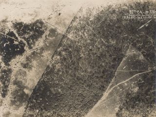 Verdun Tranchee de LOlivier WWI Army Aerial Photo 1917