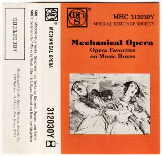Mechanical Opera Opera Favourites on Musical Boxes CASSETTE