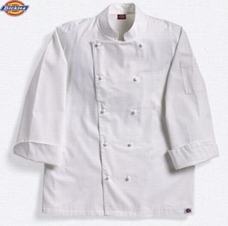 Dickies CW070101 Grand Master Chef Coat 40 48 White