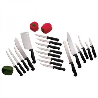 Maxam Chefs Secret 19pc Cutlery Knife Set Lifetime Warranty Butcher 