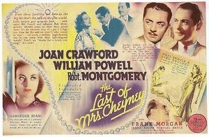The Last of Mrs Cheyney 1937 US Handbill Joan Crawford