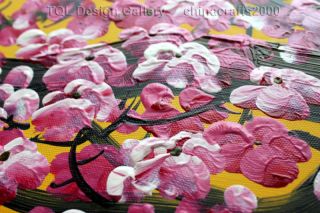 Large Feng Shui Cherry Blossom Original Modern Abstract Art Canvas Oil 