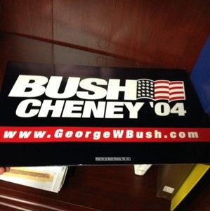 Bush Cheney 04 Campaign Rally Sign