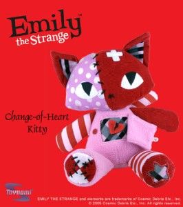 Emily The Strange New 2005 Change of Heart Kitty Plush