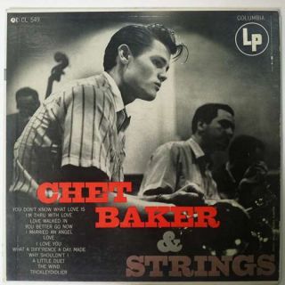 chet baker strings lp vg+ vg++ 6 eye labels 1958 jazz