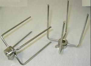   Stainless Steel Rotisserie Spit Forks for Gas or Charcoal Grill