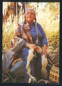 Big Millie Wolfe Fischer Cherokee CHOCTAW Indian Postcard
