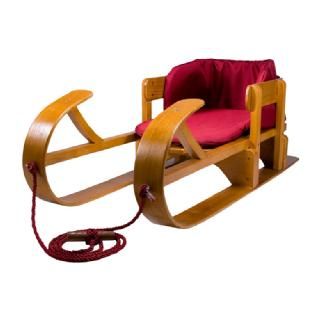 Lucky Bums Kids Heirloom Collection Wooden Baby Boggan Sled