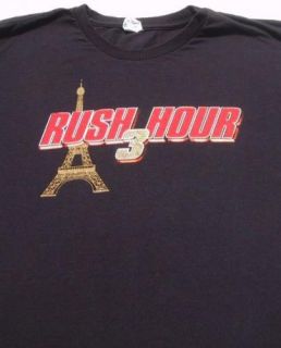 Rush Hour 3 Promo XL T Shirt Jackie Chan Chris Tucker
